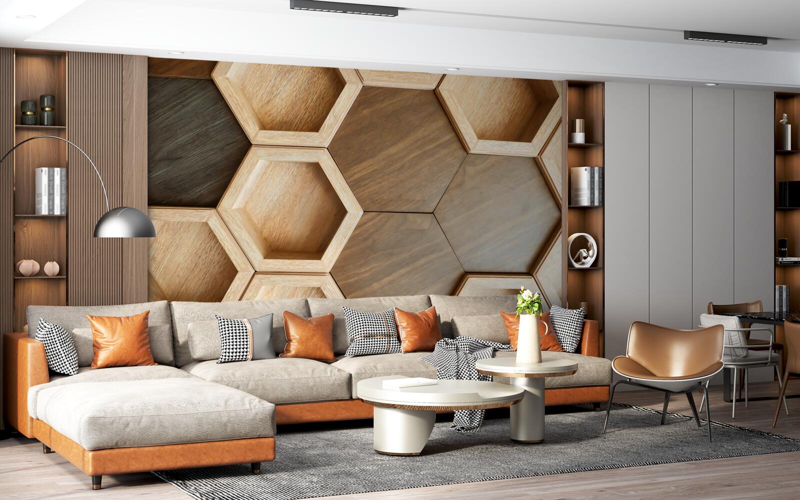 Fototapeta viacfarebné drevené bunky