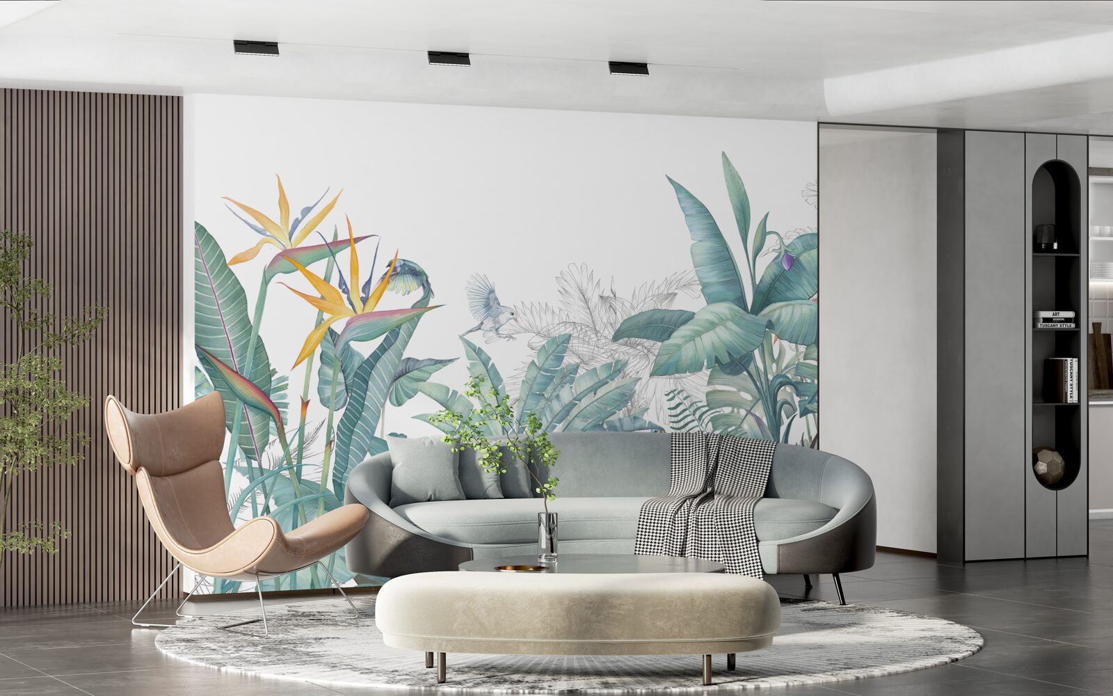 Fototapeta zelené tropické rastliny