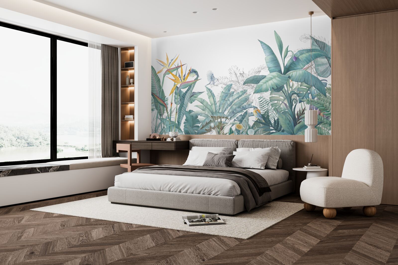 Fototapeta zelené tropické rastliny