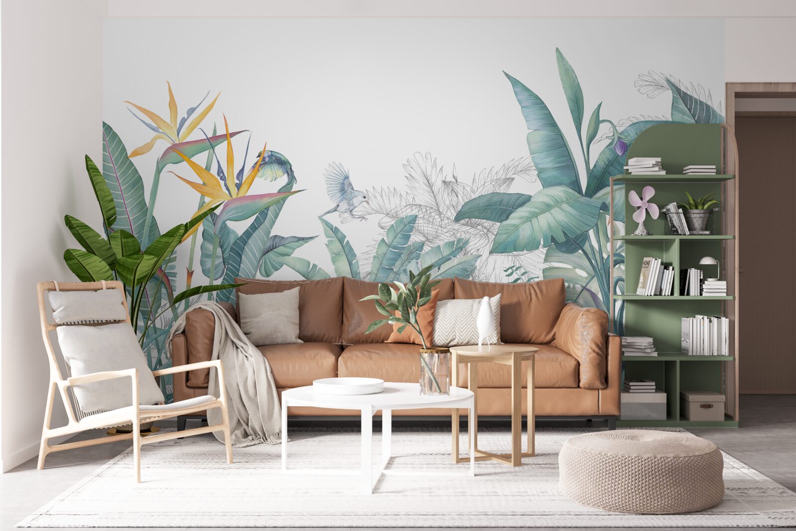 Fototapeta zelené tropické rastliny