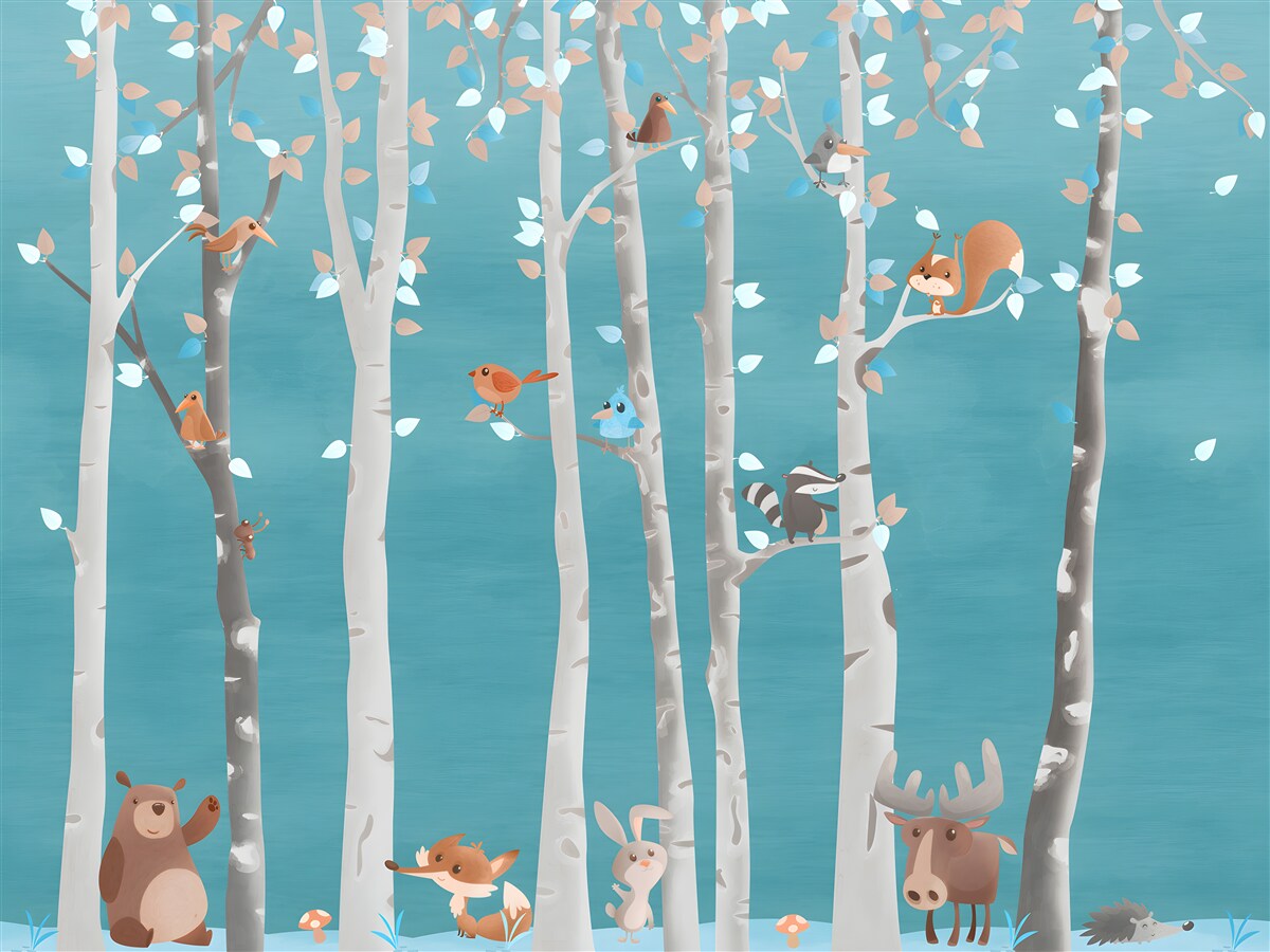 Fototapeta zvierat a obyvateľov lesa