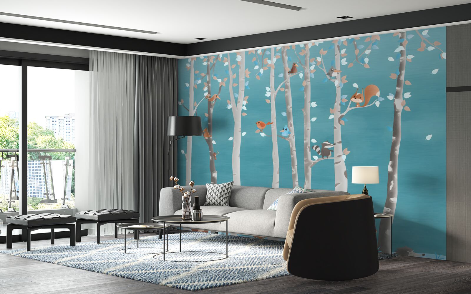 Fototapeta zvierat a obyvateľov lesa