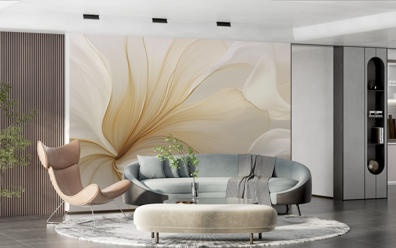 Fototapeta svetlý mramor, zdobený elegantnými vzormi