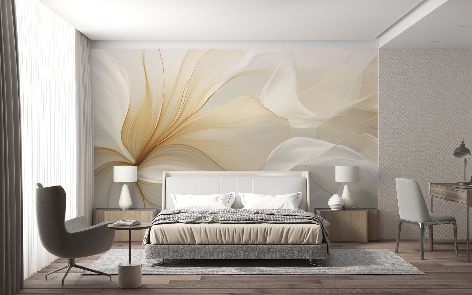 Fototapeta svetlý mramor, zdobený elegantnými vzormi