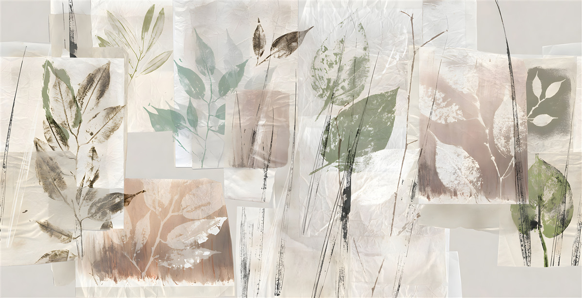 Fototapeta obrysy exotickej flóry