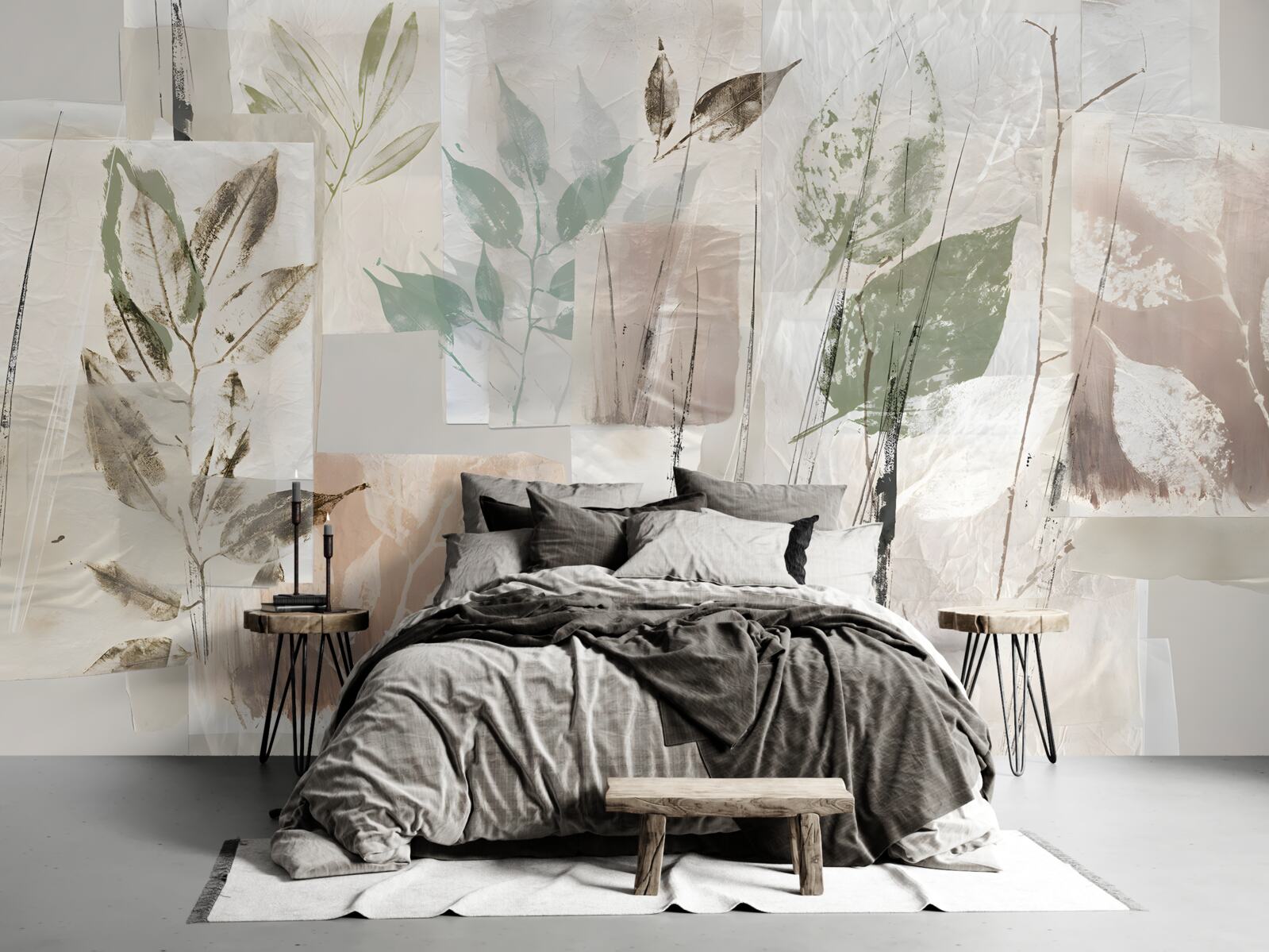 Fototapeta obrysy exotickej flóry