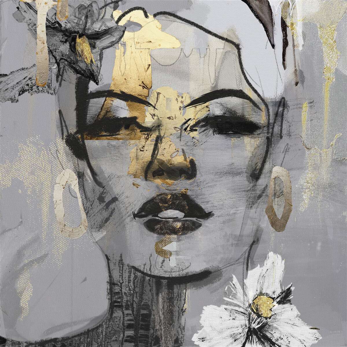 Fototapeta vnímanie dievčaťa je abstraktné