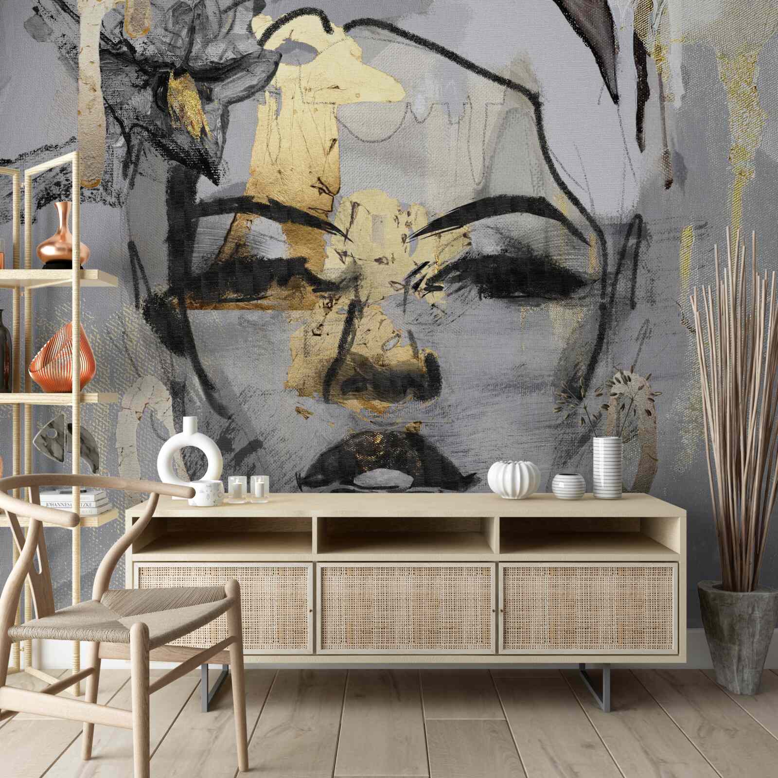 Fototapeta vnímanie dievčaťa je abstraktné