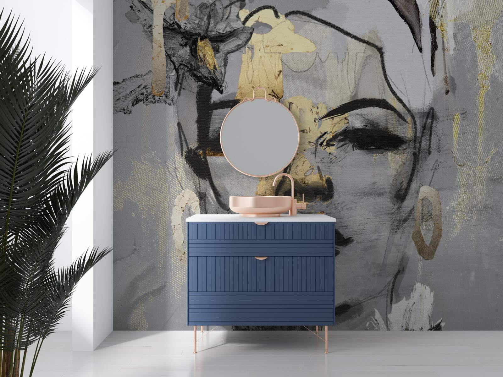 Fototapeta vnímanie dievčaťa je abstraktné