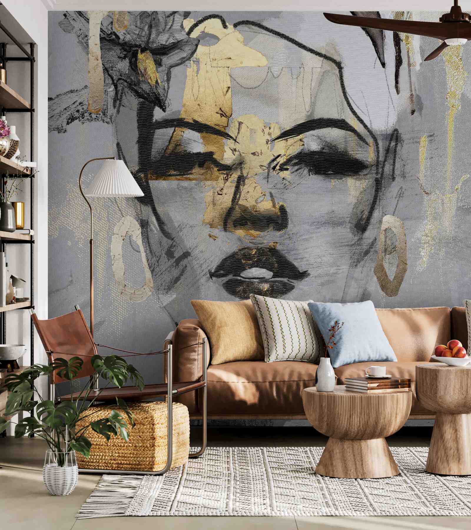 Fototapeta vnímanie dievčaťa je abstraktné