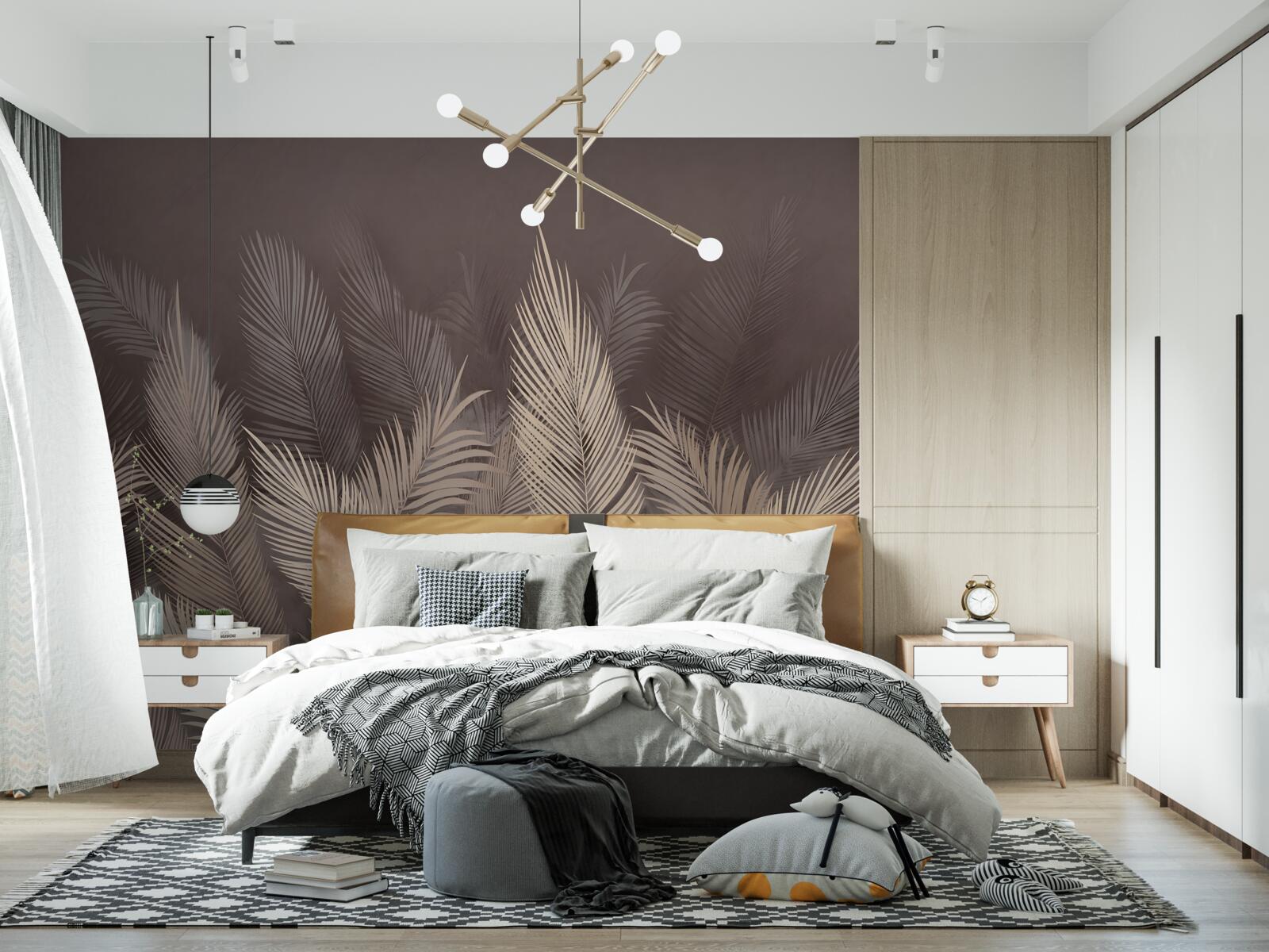 Fototapeta svieže zelené paprade vo večerných hodinách