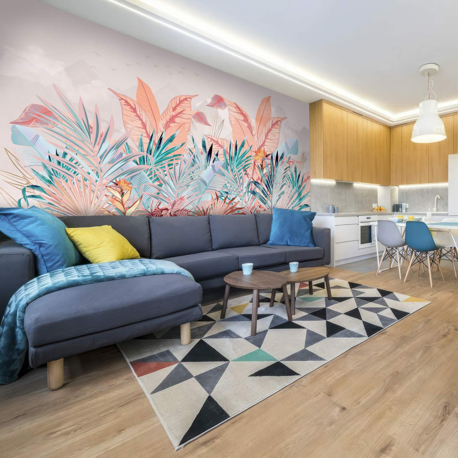 Fototapeta papraďové listy vo všetkých farbách