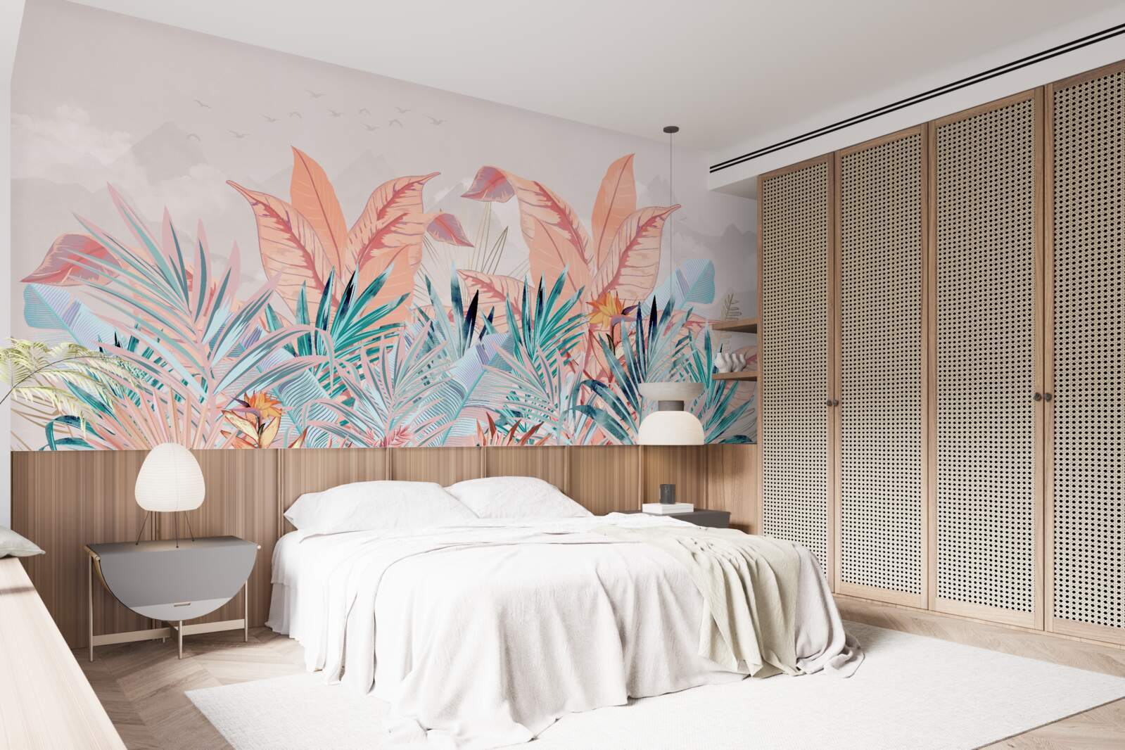 Fototapeta papraďové listy vo všetkých farbách