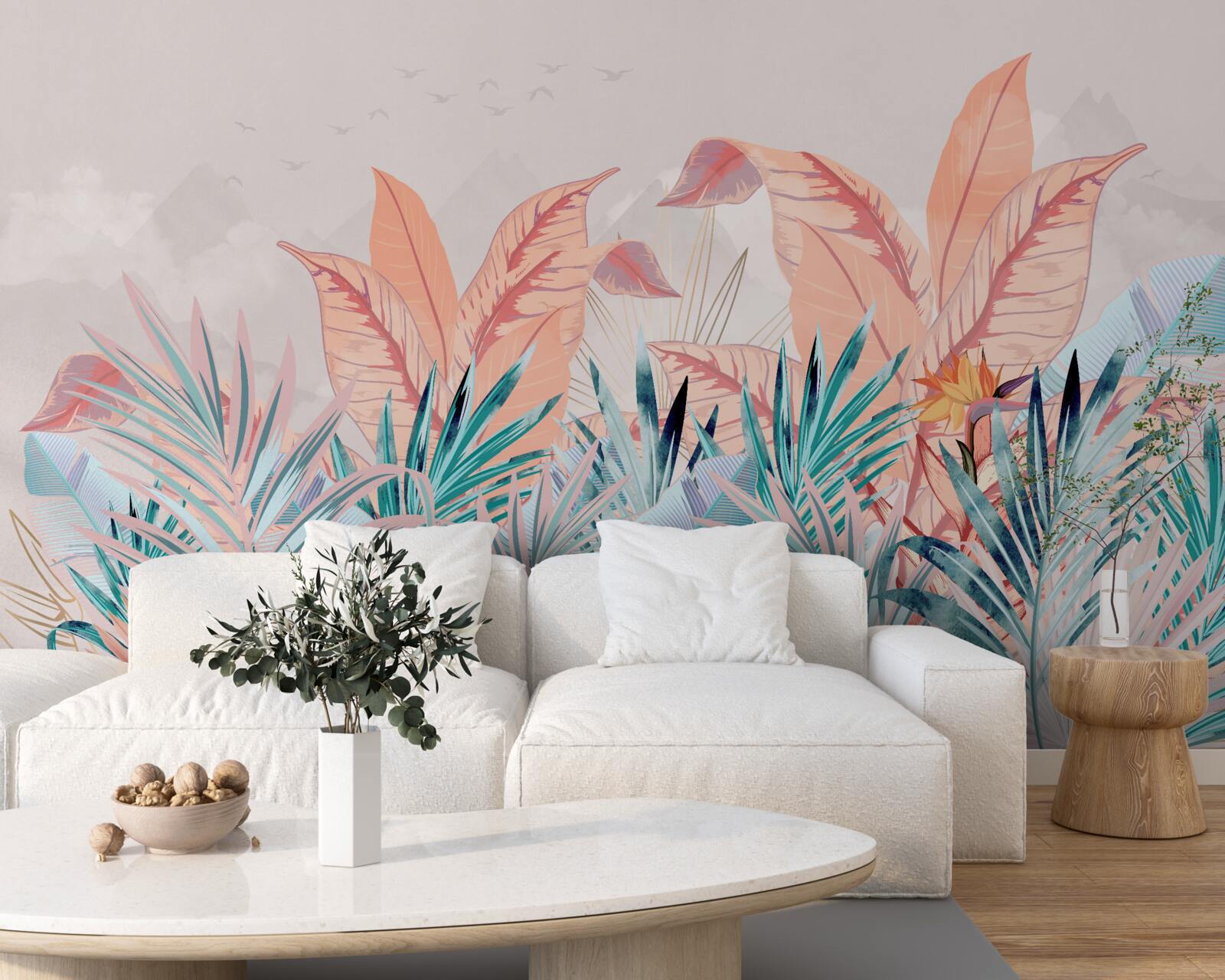 Fototapeta papraďové listy vo všetkých farbách