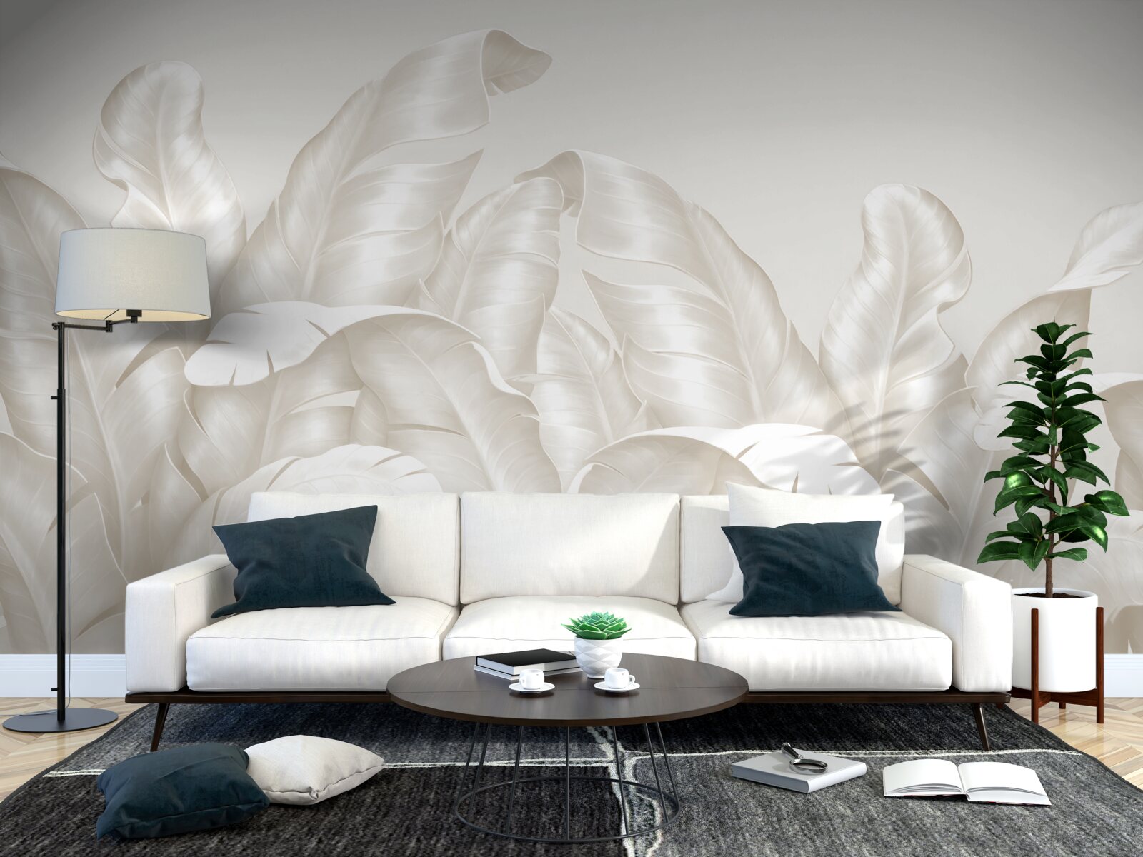 Fototapeta hustá tropická papraď