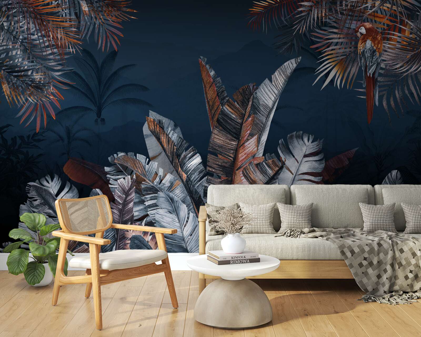 Fototapeta nočná džungľa a papraď