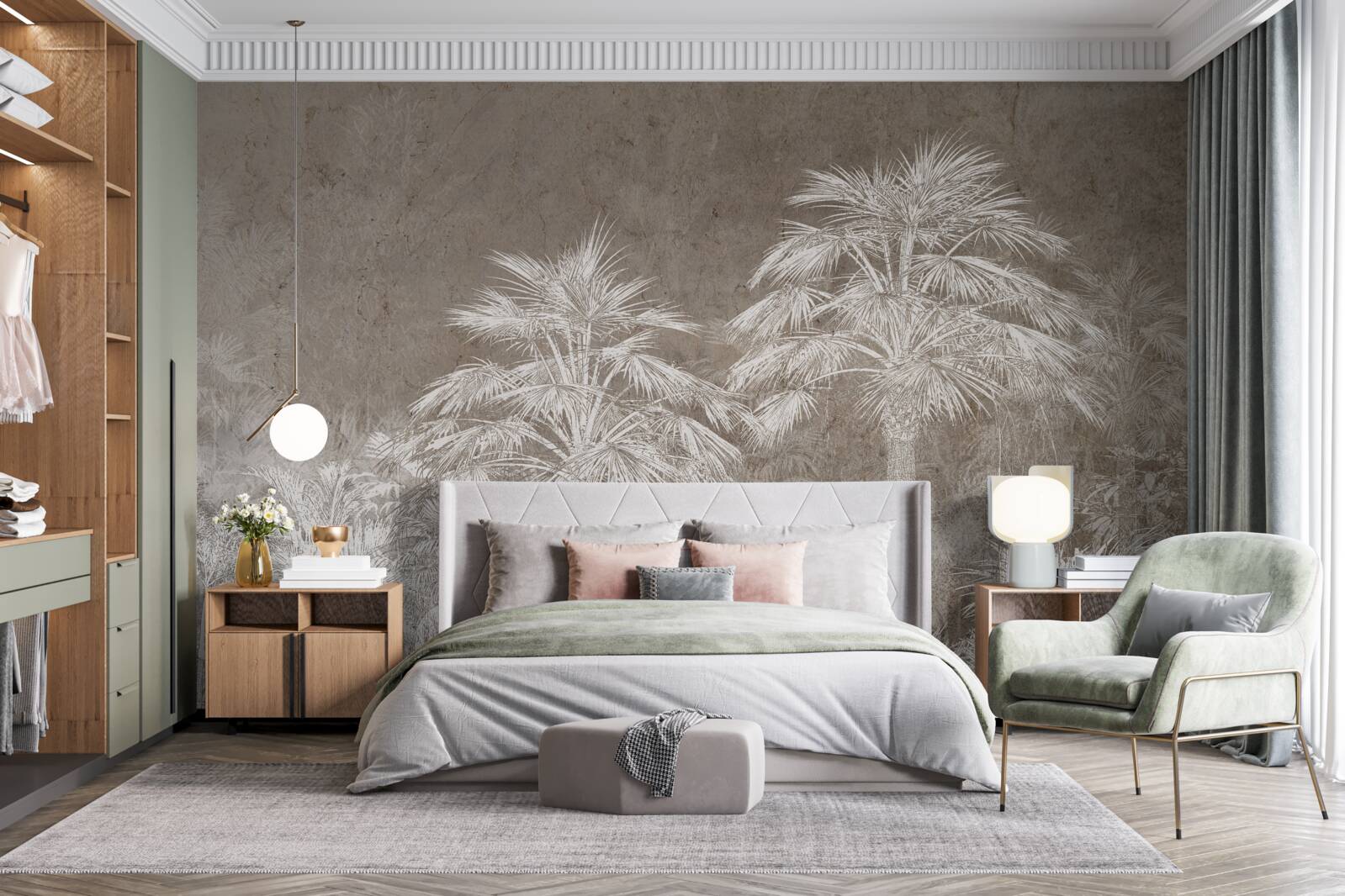 Fototapeta hustá tropická vegetácia v noci