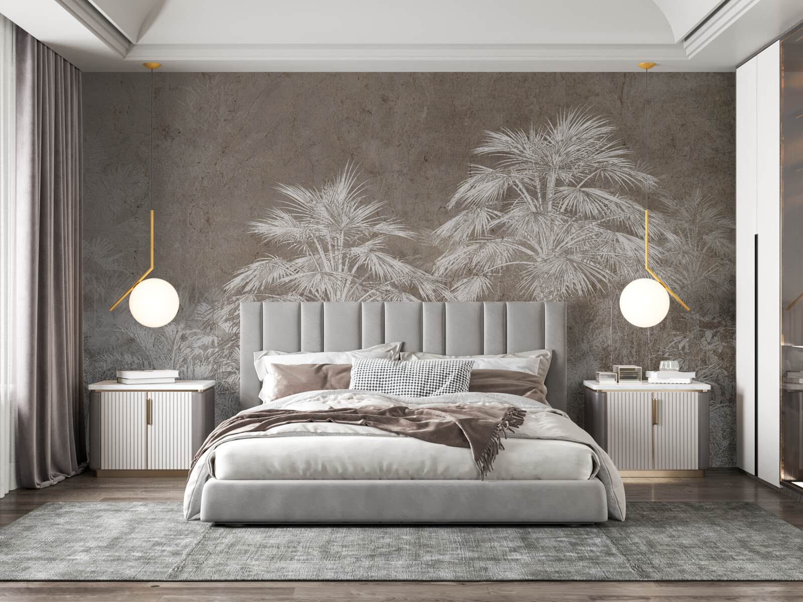 Fototapeta hustá tropická vegetácia v noci