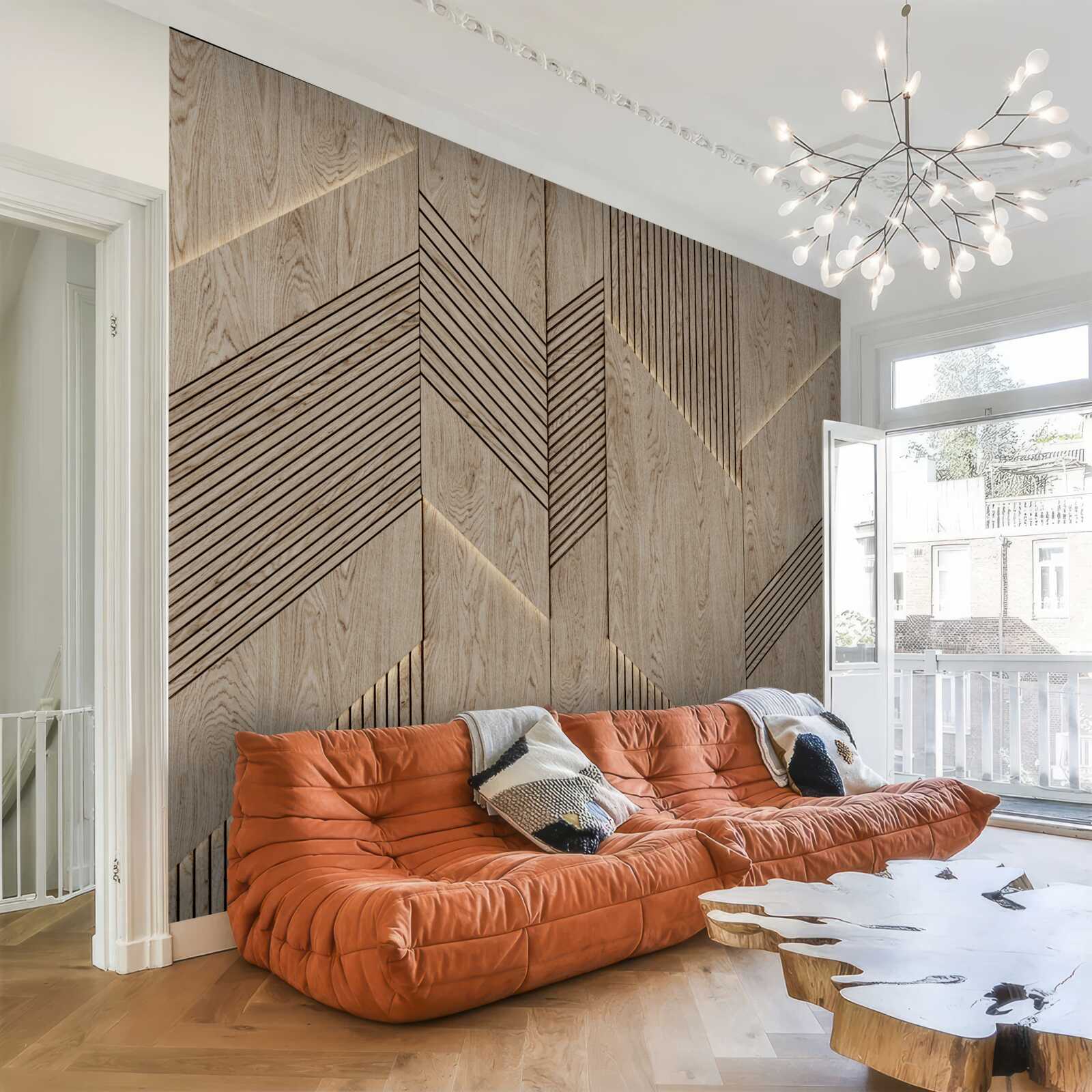 Fototapeta fazetovaná textúra dreva