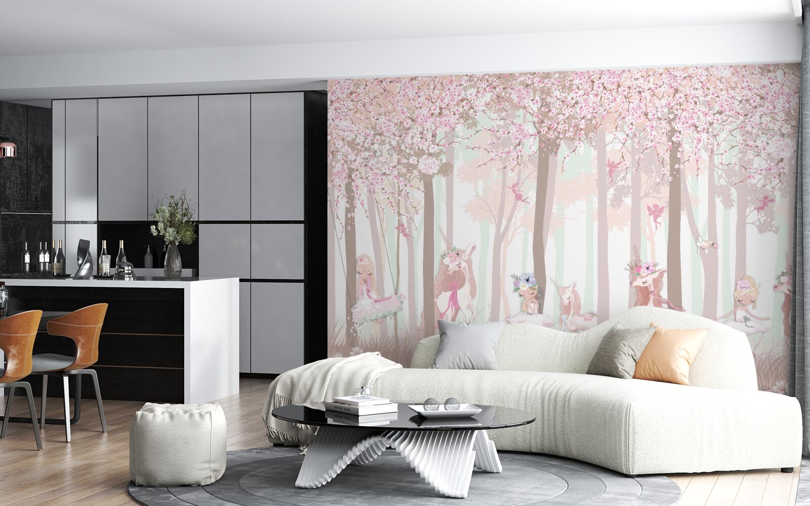 Fototapeta zvieratá tancujú v jarnom lese