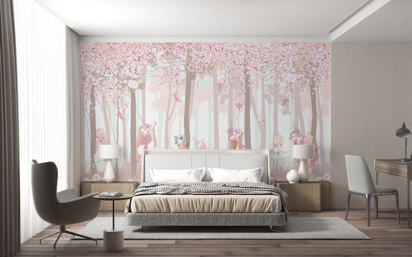 Fototapeta zvieratá tancujú v jarnom lese