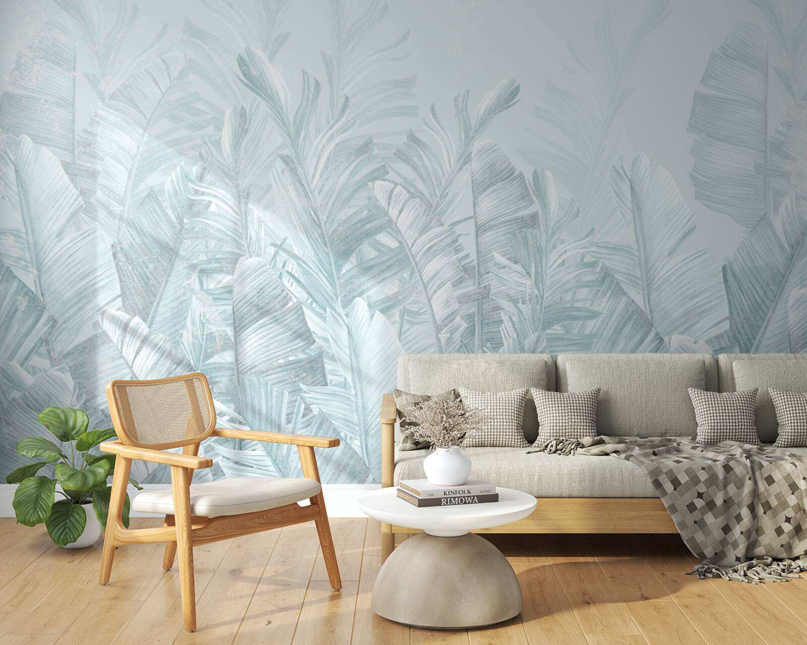 Fototapeta silný dážď zalieva rastliny