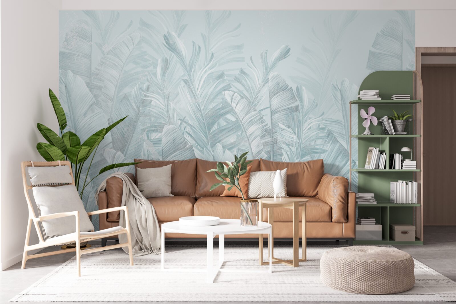 Fototapeta silný dážď zalieva rastliny