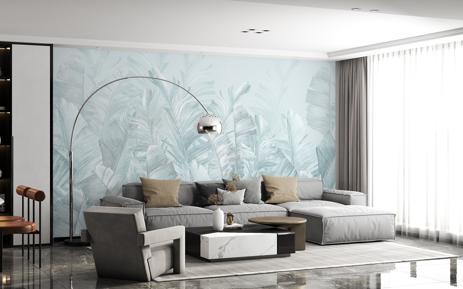 Fototapeta silný dážď zalieva rastliny