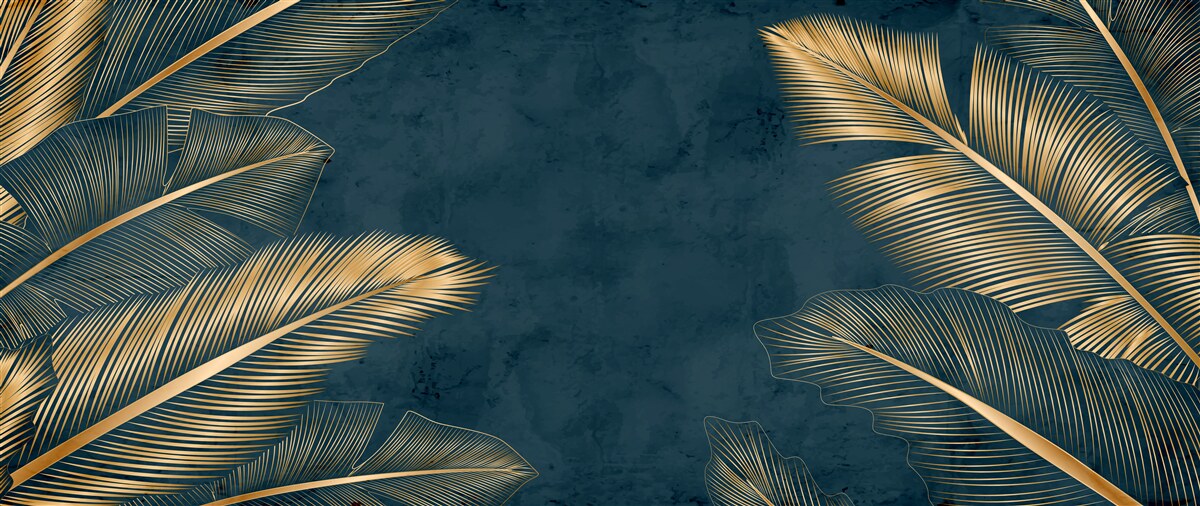 Fototapeta v noci sa papradie zlato leskne