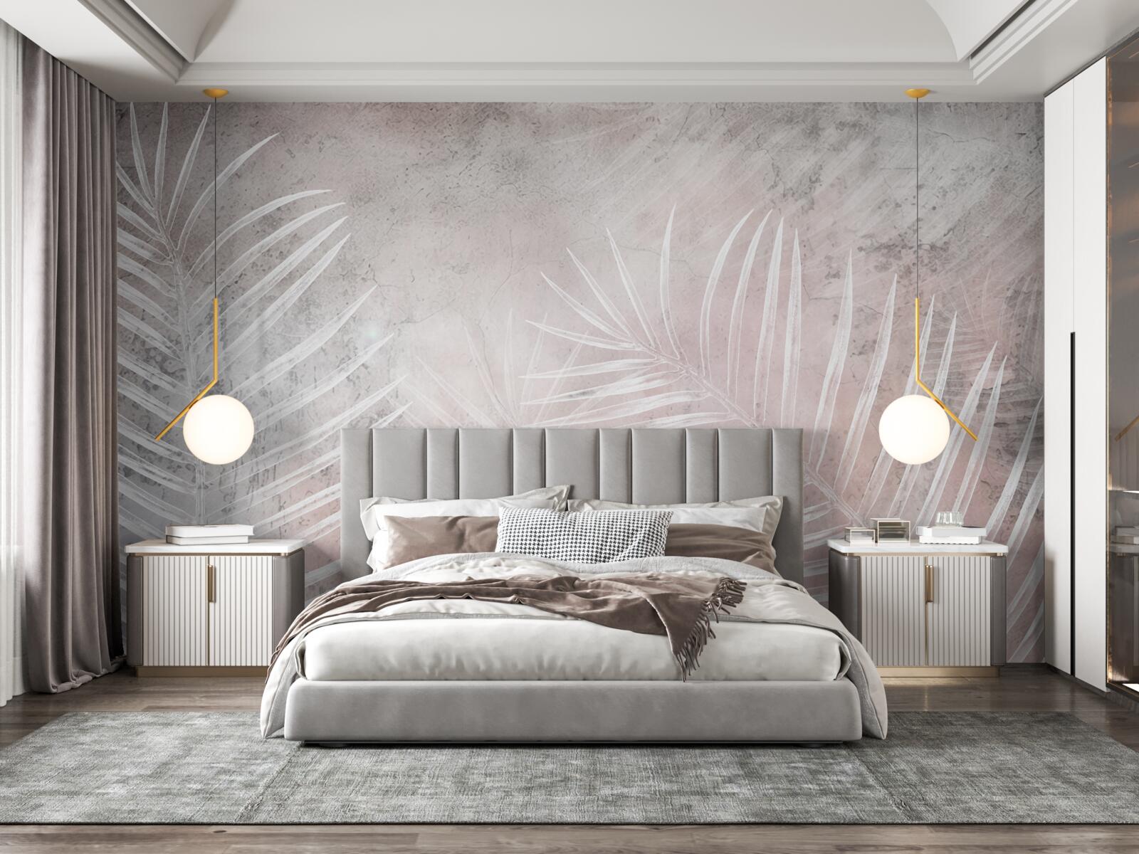 Fototapeta široké biele listy na mäkkom pozadí