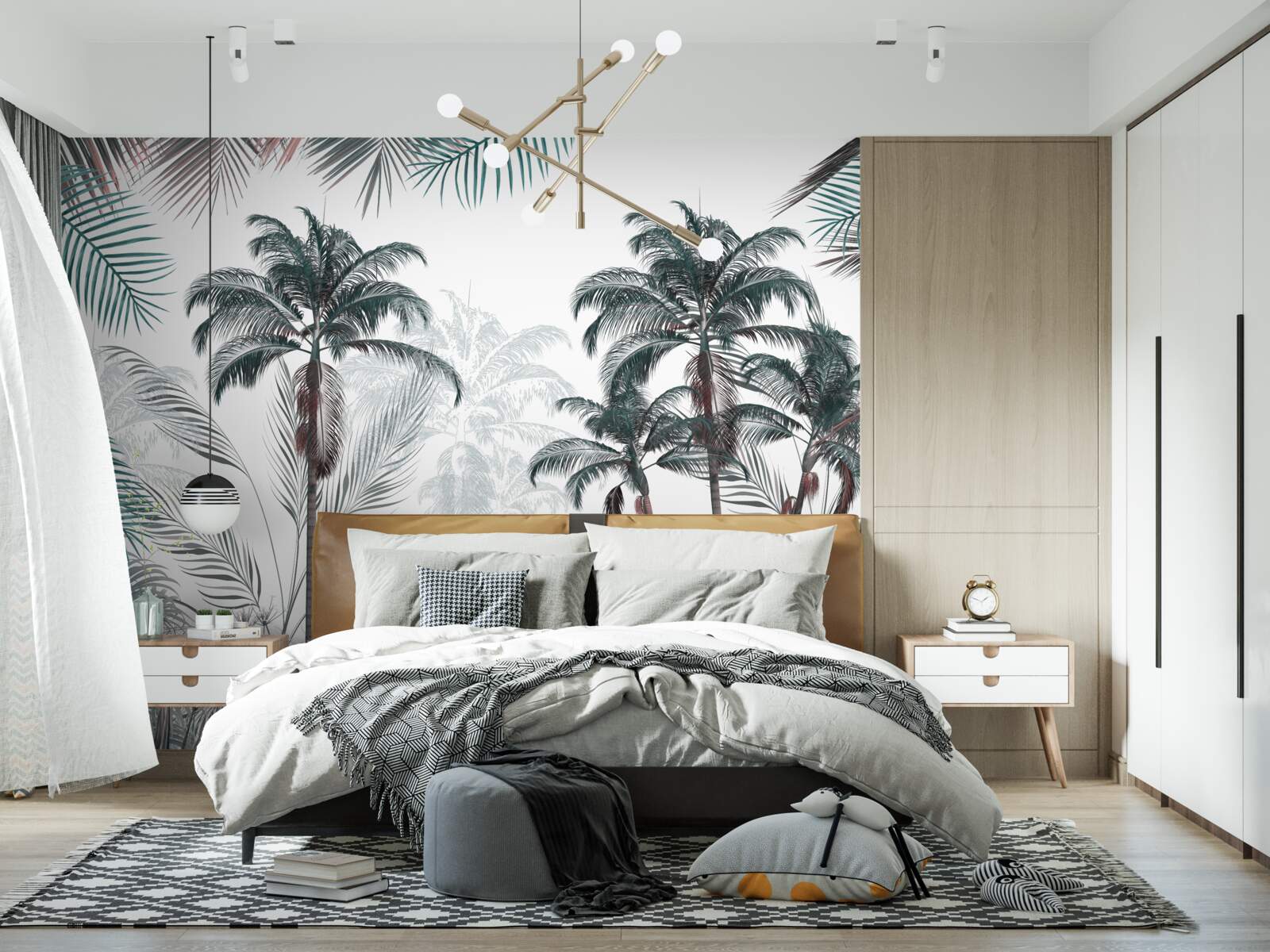 Fototapeta tropické lesy, palmy a paprade