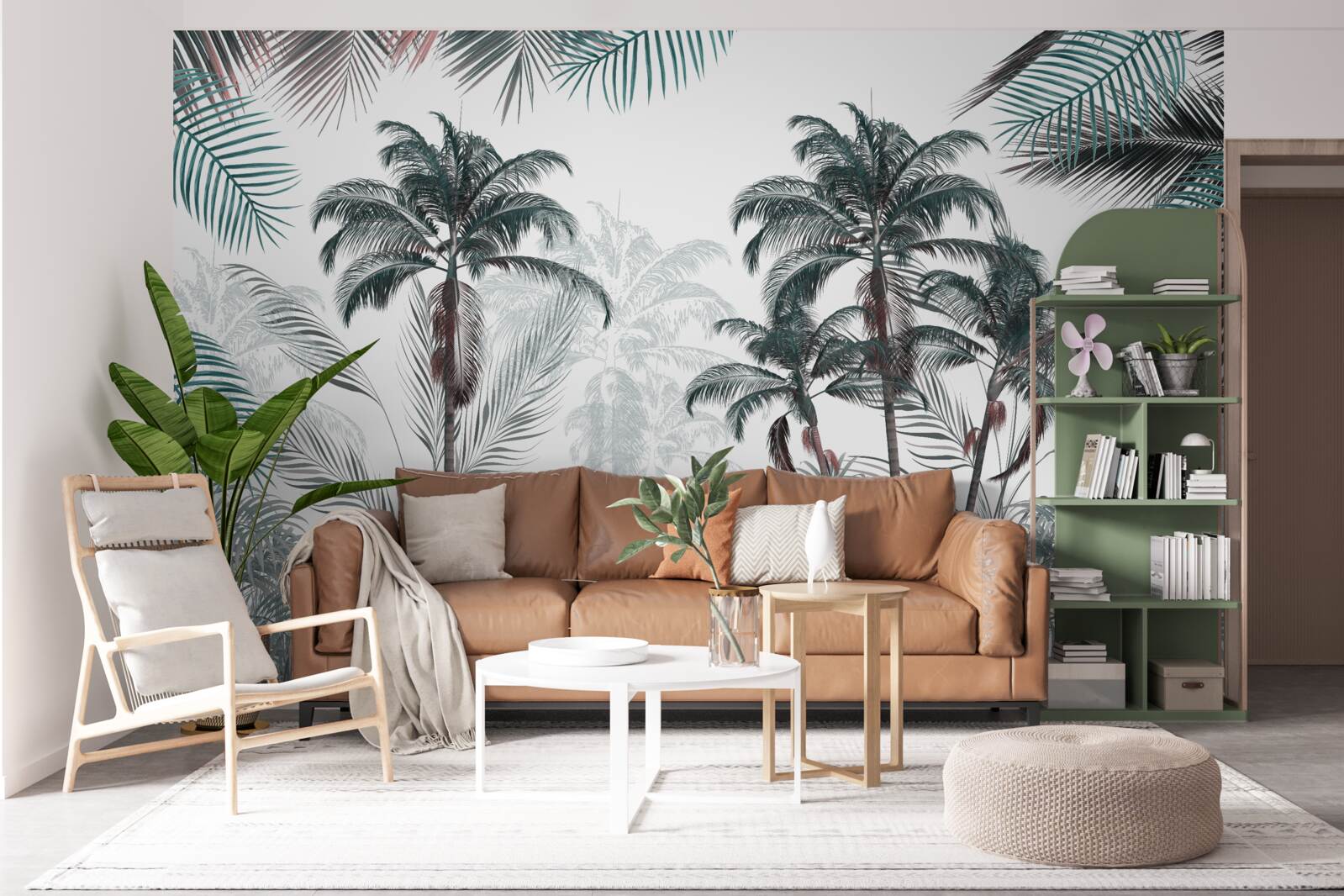 Fototapeta tropické lesy, palmy a paprade