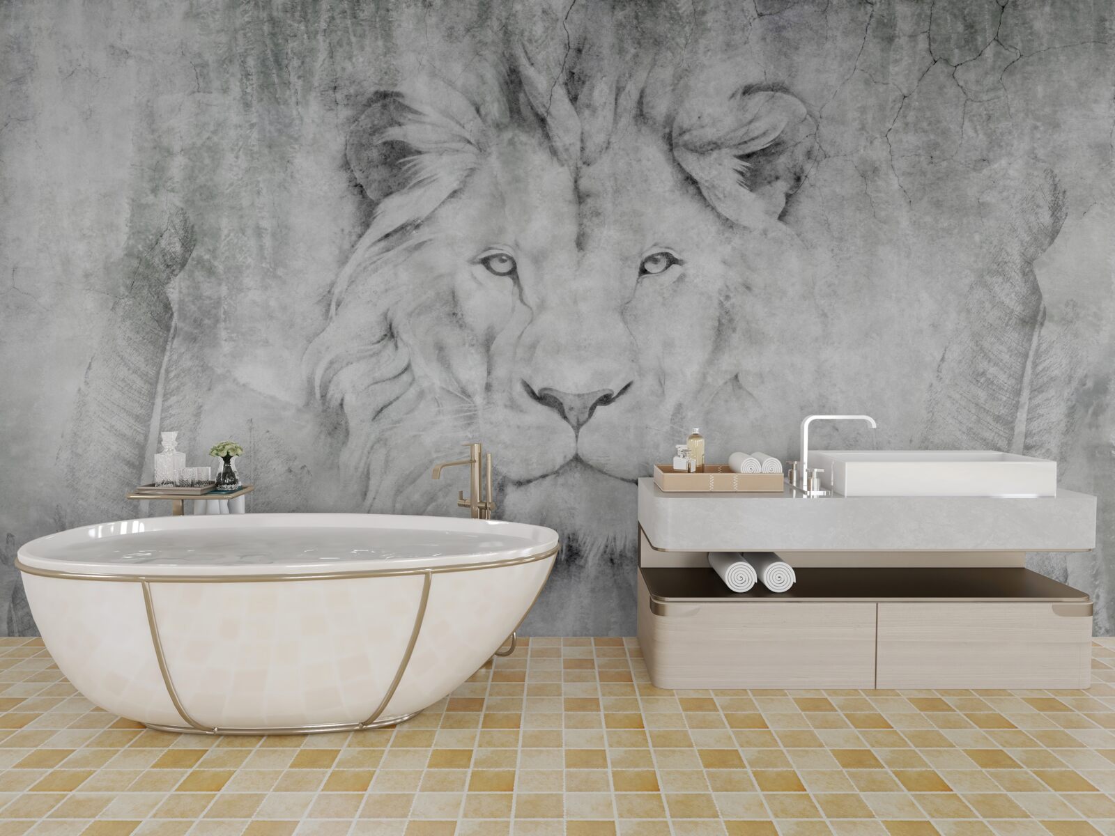 Fototapeta vízia leva v tropickej oblasti