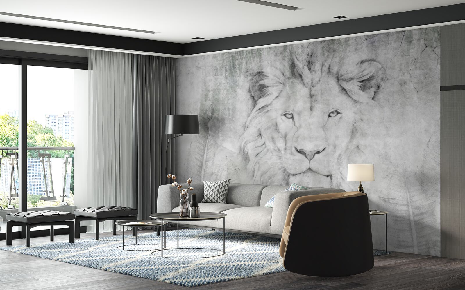 Fototapeta vízia leva v tropickej oblasti