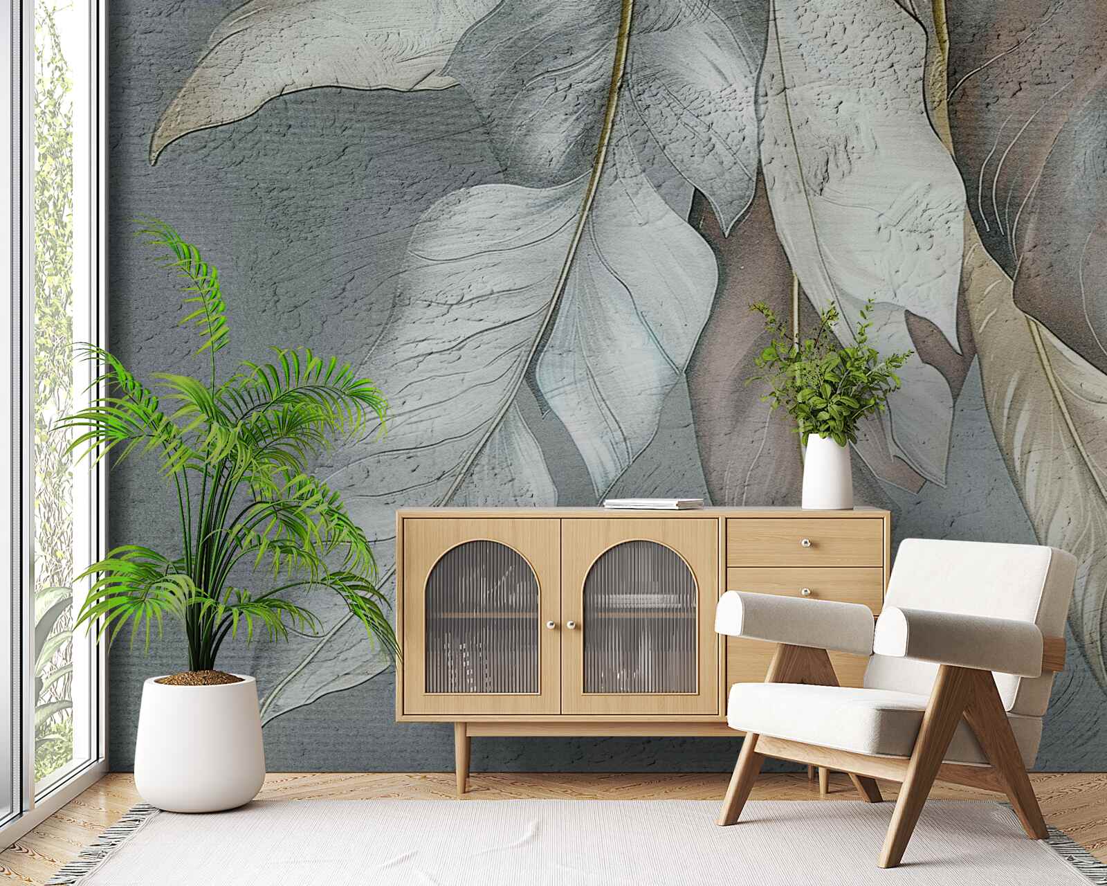 Fototapeta listy paprade naťahujúce sa