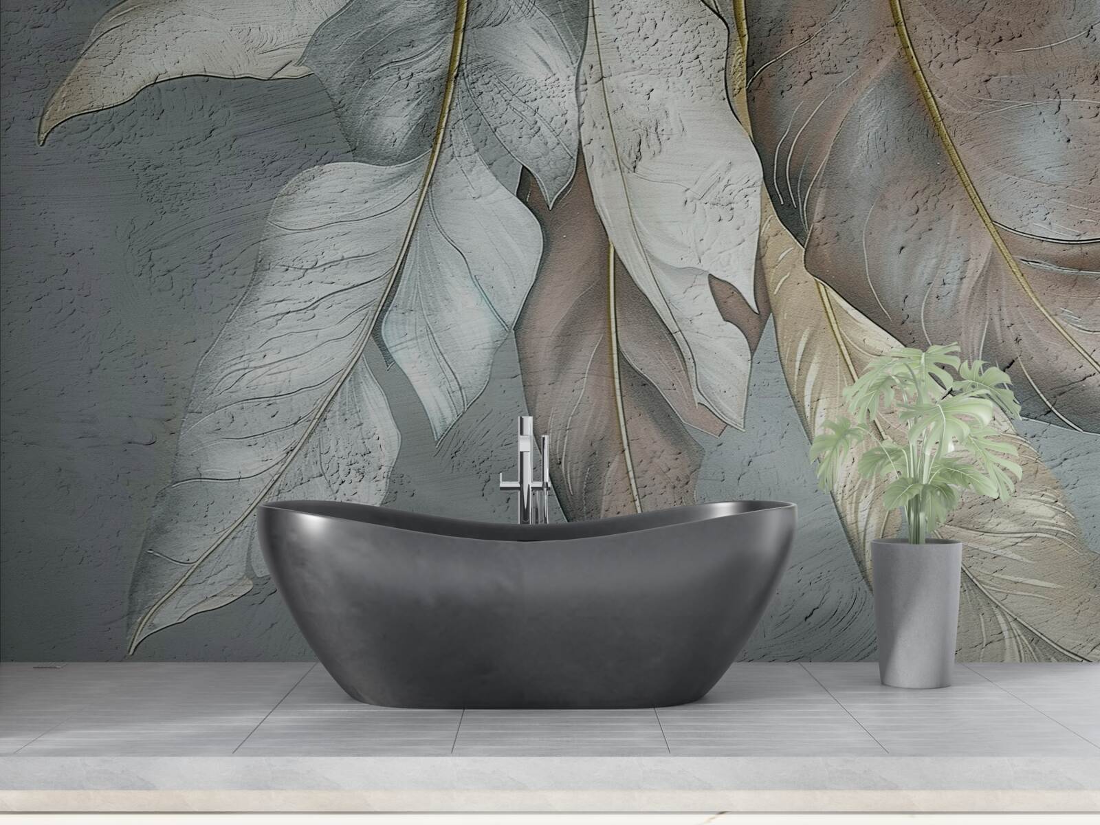 Fototapeta listy paprade naťahujúce sa