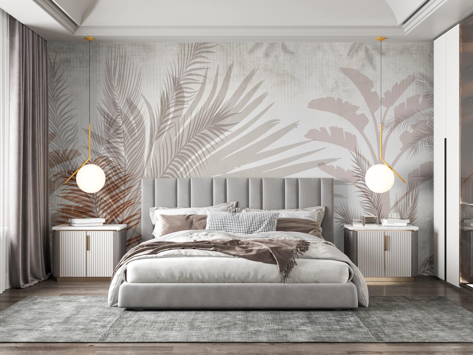 Fototapeta tropické listy a papraď