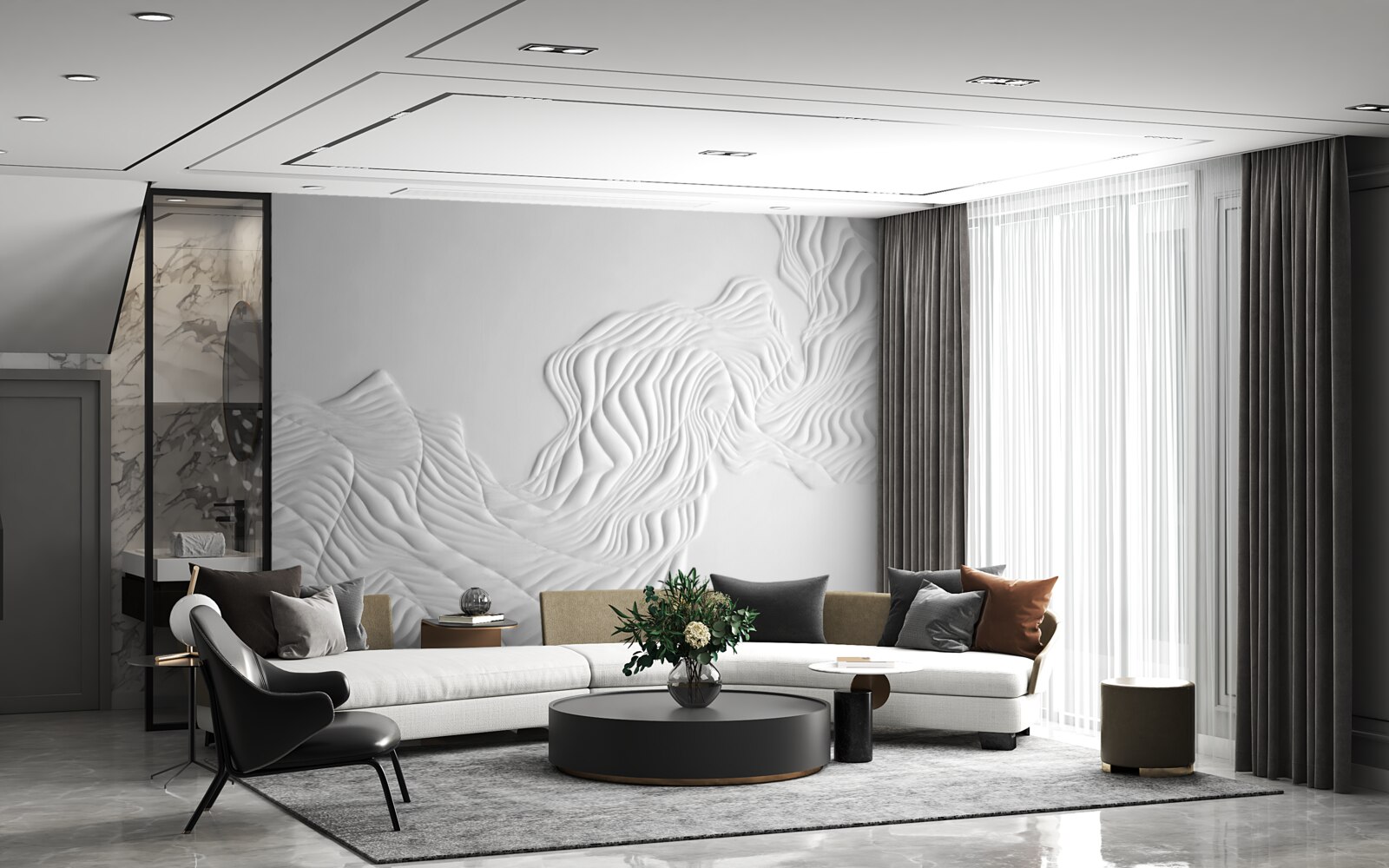 Fototapeta abstraktné línie na svetlých látkach