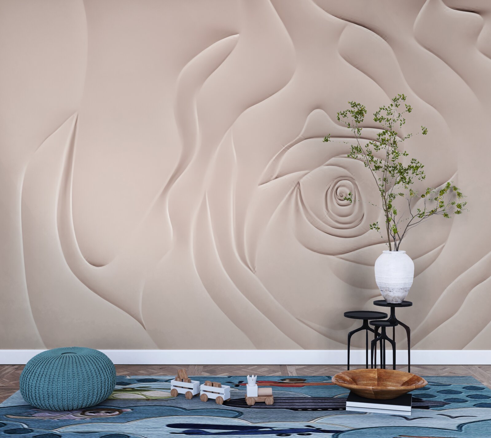 Fototapeta abstraktný ružičkový kel