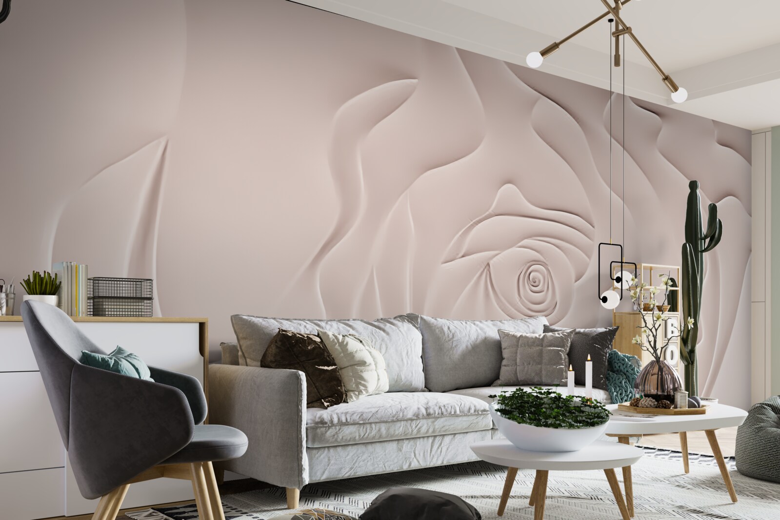 Fototapeta abstraktný ružičkový kel