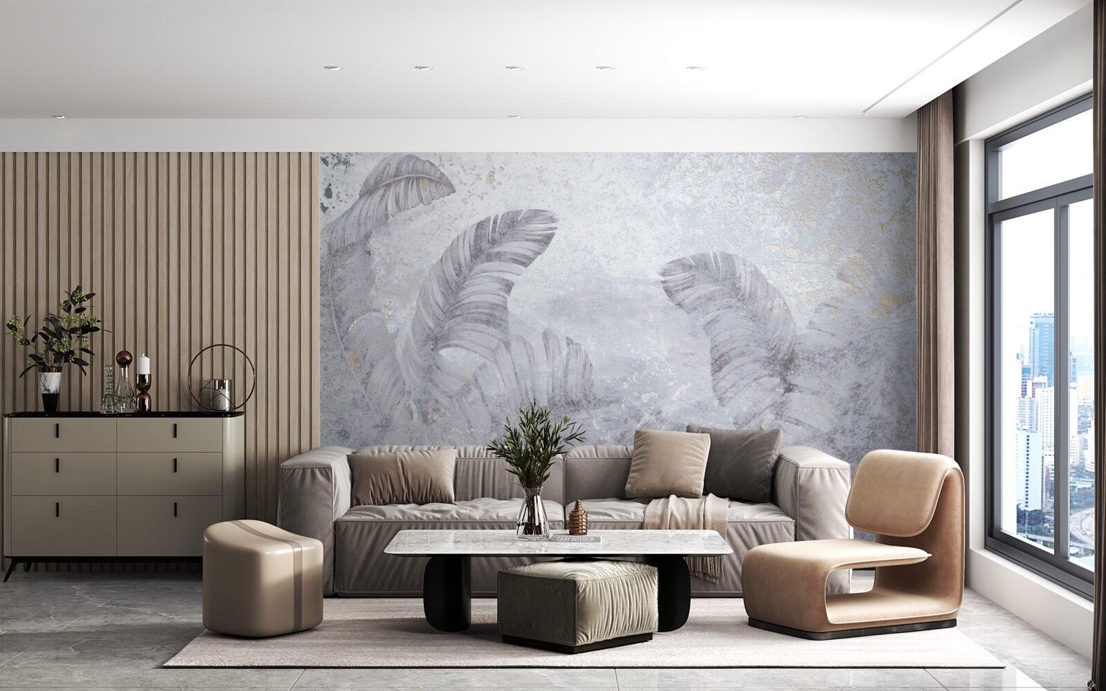 Fototapeta tropické listy v silnom daždi