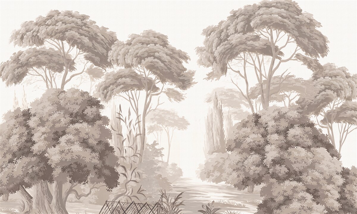 Fototapeta bujné koruny stromov v lese