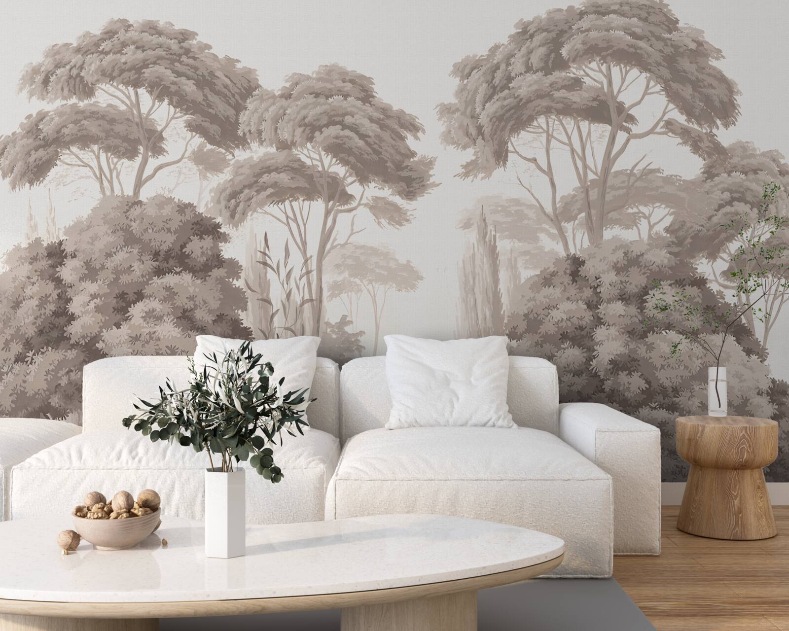 Fototapeta bujné koruny stromov v lese