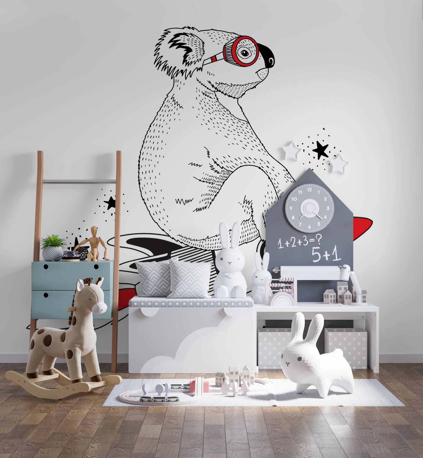 Fototapeta koala raketa