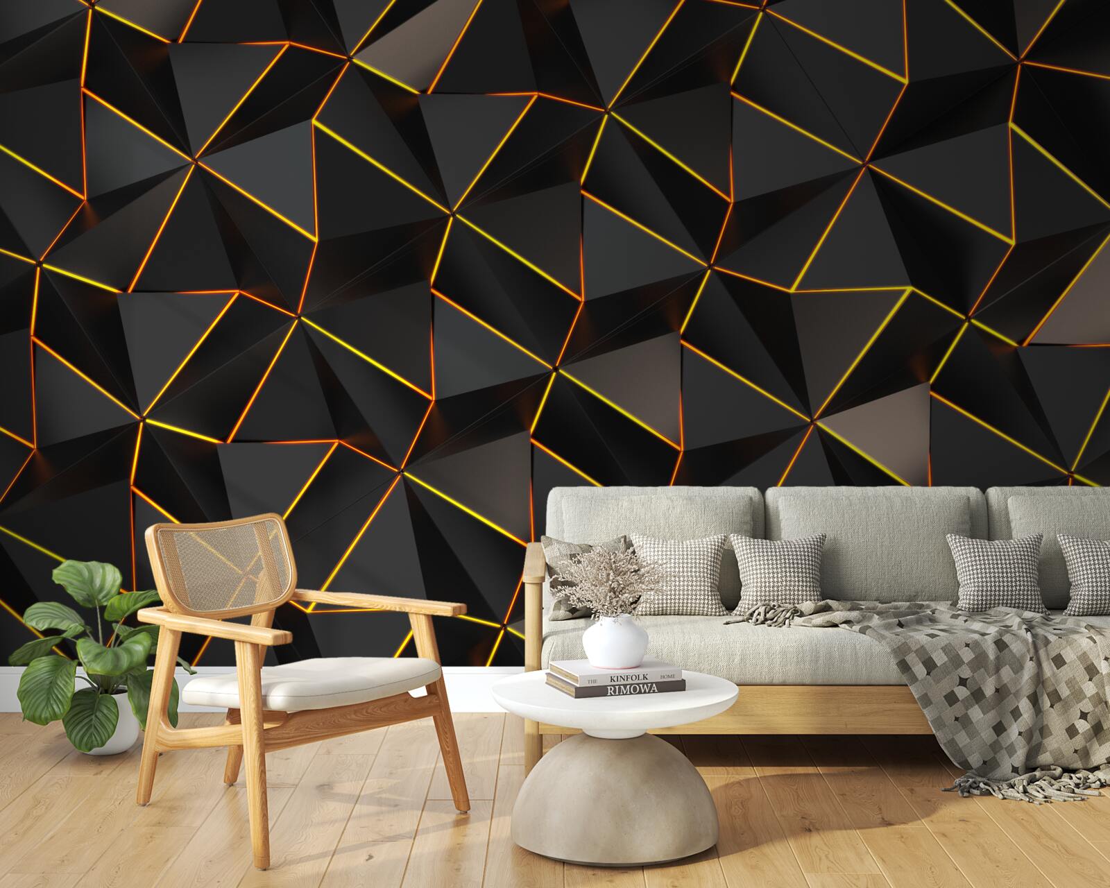 Fototapeta 3D pyramídy so zlatom