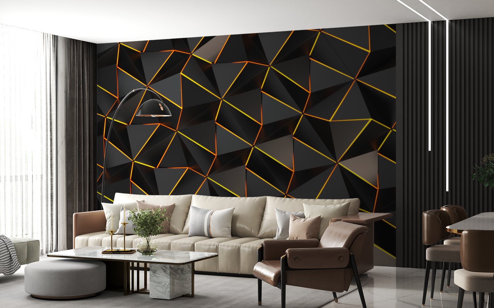 Fototapeta 3D pyramídy so zlatom