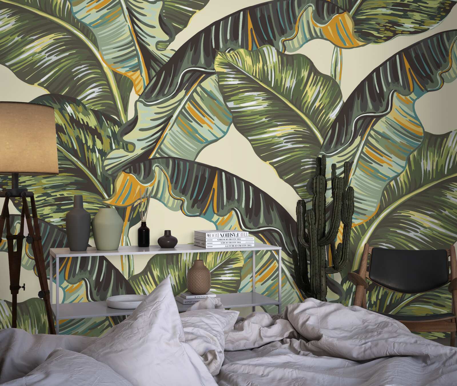 Fototapeta veľa odtieňov na listoch papradí