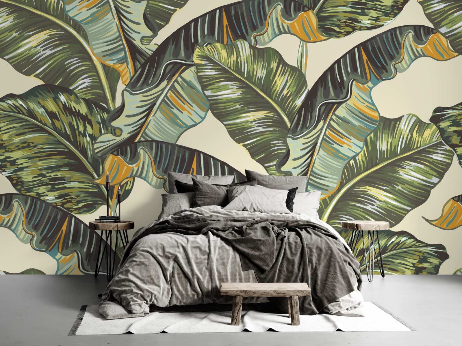 Fototapeta veľa odtieňov na listoch papradí