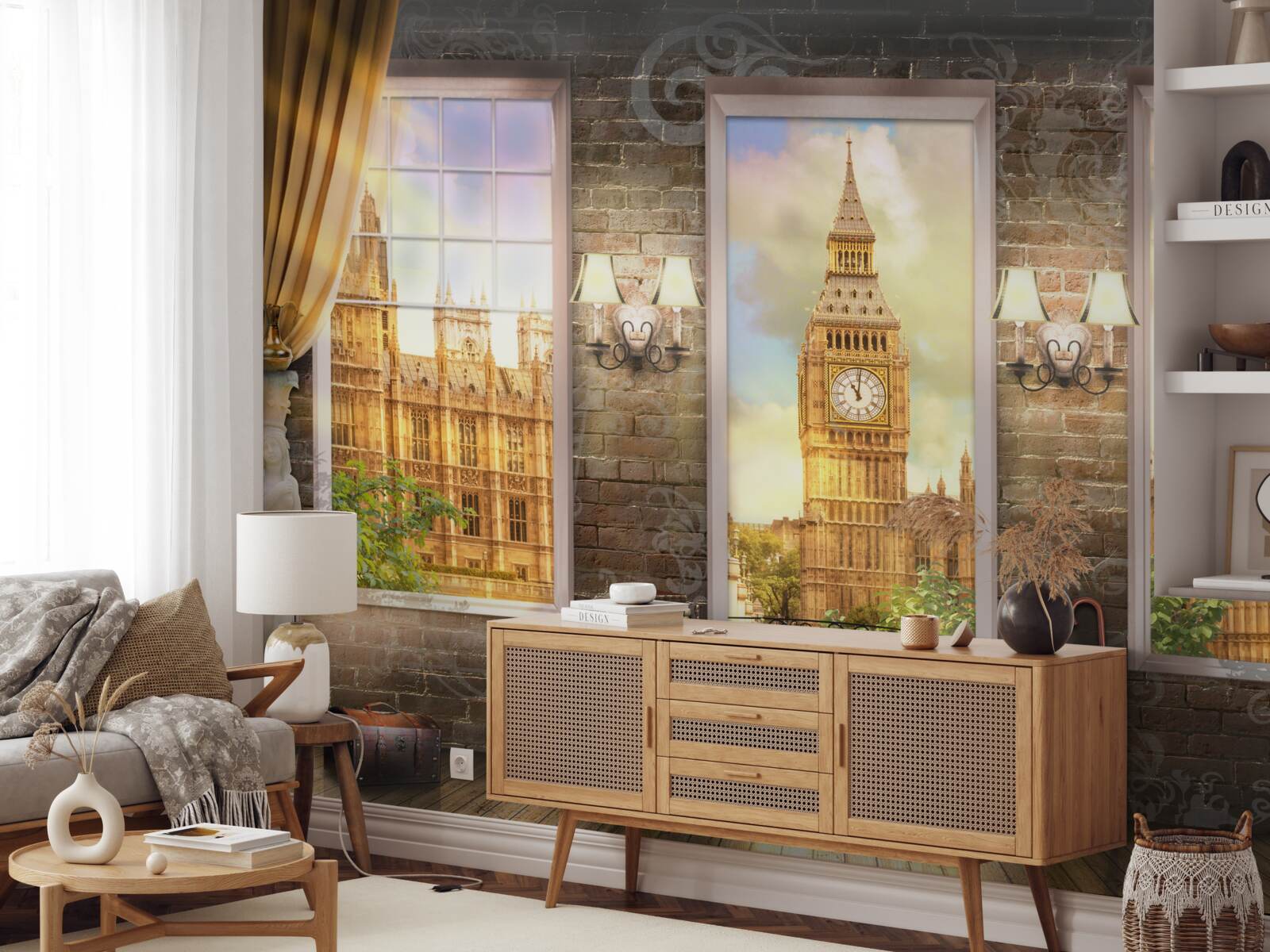 Fototapeta Panoráma Londýna z okna