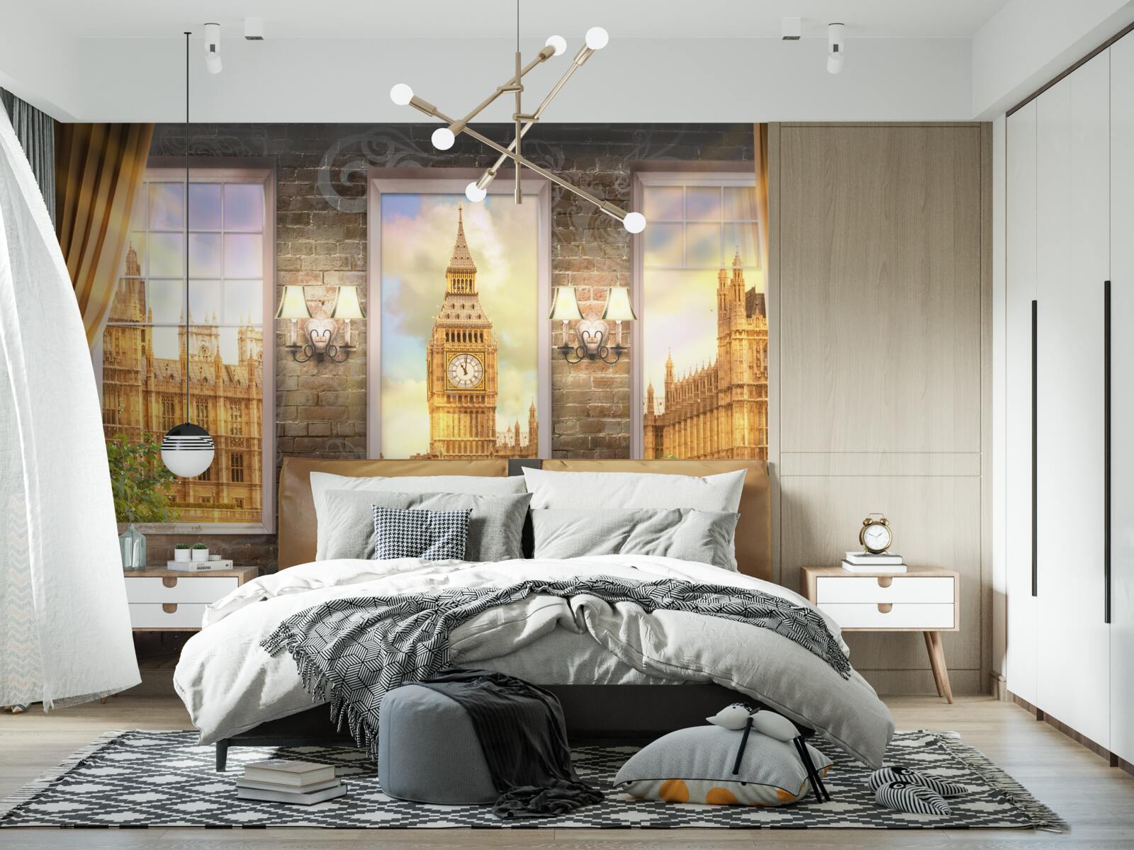 Fototapeta Panoráma Londýna z okna